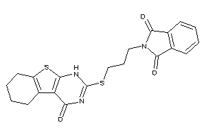 2-[3-[(4-keto-5,6,7,8-tetrahydro-1H-benzothiopheno[2,3-d]pyrimidin-2-yl)thio]propyl]isoindoline-1,3-quinone