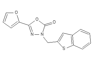 Image of 3-(benzothiophen-2-ylmethyl)-5-(2-furyl)-1,3,4-oxadiazol-2-one