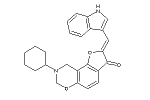 8-cyclohexyl-2-(1H-indol-3-ylmethylene)-7,9-dihydrofuro[2,3-f][1,3]benzoxazin-3-one
