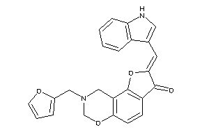 8-(2-furfuryl)-2-(1H-indol-3-ylmethylene)-7,9-dihydrofuro[2,3-f][1,3]benzoxazin-3-one