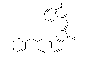 2-(1H-indol-3-ylmethylene)-8-(4-pyridylmethyl)-7,9-dihydrofuro[2,3-f][1,3]benzoxazin-3-one
