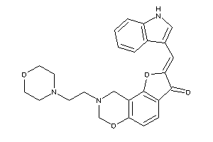 2-(1H-indol-3-ylmethylene)-8-(2-morpholinoethyl)-7,9-dihydrofuro[2,3-f][1,3]benzoxazin-3-one