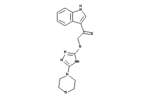 1-(1H-indol-3-yl)-2-[(5-morpholino-4H-1,2,4-triazol-3-yl)thio]ethanone