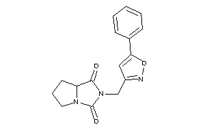 Image of 2-[(5-phenylisoxazol-3-yl)methyl]-5,6,7,7a-tetrahydropyrrolo[2,1-e]imidazole-1,3-quinone