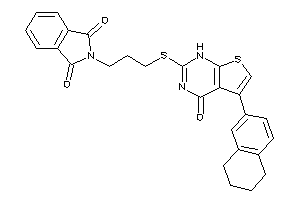 2-[3-[(4-keto-5-tetralin-6-yl-1H-thieno[2,3-d]pyrimidin-2-yl)thio]propyl]isoindoline-1,3-quinone