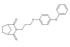 3-[3-(4-phenoxyphenoxy)propyl]-3-azabicyclo[3.2.1]octane-2,4-quinone