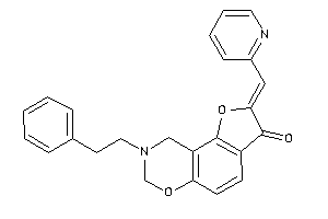 Image of 8-phenethyl-2-(2-pyridylmethylene)-7,9-dihydrofuro[2,3-f][1,3]benzoxazin-3-one