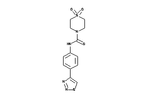 1,1-diketo-N-[4-(thiadiazol-4-yl)phenyl]-1,4-thiazinane-4-carboxamide