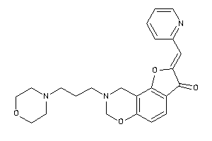 Image of 8-(3-morpholinopropyl)-2-(2-pyridylmethylene)-7,9-dihydrofuro[2,3-f][1,3]benzoxazin-3-one