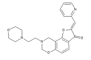 Image of 8-(2-morpholinoethyl)-2-(2-pyridylmethylene)-7,9-dihydrofuro[2,3-f][1,3]benzoxazin-3-one