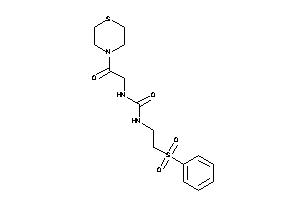 1-(2-besylethyl)-3-(2-keto-2-thiomorpholino-ethyl)urea