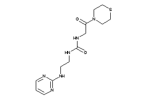 1-(2-keto-2-thiomorpholino-ethyl)-3-[2-(2-pyrimidylamino)ethyl]urea