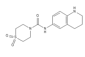 1,1-diketo-N-(1,2,3,4-tetrahydroquinolin-6-yl)-1,4-thiazinane-4-carboxamide