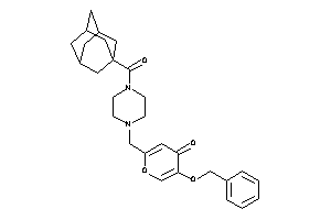 2-[[4-(adamantane-1-carbonyl)piperazino]methyl]-5-benzoxy-pyran-4-one