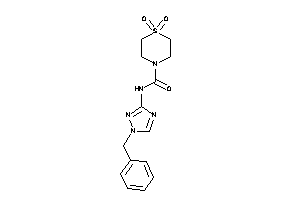 N-(1-benzyl-1,2,4-triazol-3-yl)-1,1-diketo-1,4-thiazinane-4-carboxamide