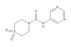 1,1-diketo-N-(5-pyrimidyl)-1,4-thiazinane-4-carboxamide