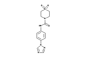 1,1-diketo-N-[4-(1,2,4-triazol-1-yl)phenyl]-1,4-thiazinane-4-carboxamide