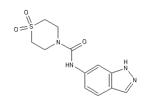 N-(1H-indazol-6-yl)-1,1-diketo-1,4-thiazinane-4-carboxamide