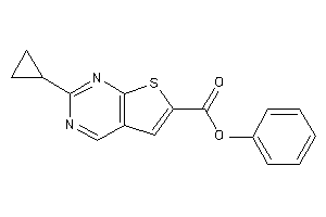 2-cyclopropylthieno[2,3-d]pyrimidine-6-carboxylic Acid Phenyl Ester