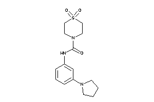 1,1-diketo-N-(3-pyrrolidinophenyl)-1,4-thiazinane-4-carboxamide