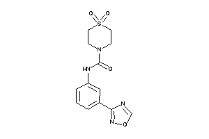 1,1-diketo-N-[3-(1,2,4-oxadiazol-3-yl)phenyl]-1,4-thiazinane-4-carboxamide