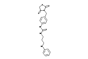 1-(3-anilinopropyl)-3-[4-[(2,4-diketothiazolidin-3-yl)methyl]phenyl]urea