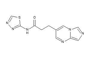 Image of 3-imidazo[1,5-a]pyrimidin-3-yl-N-(1,3,4-thiadiazol-2-yl)propionamide