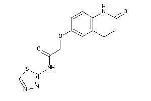 2-[(2-keto-3,4-dihydro-1H-quinolin-6-yl)oxy]-N-(1,3,4-thiadiazol-2-yl)acetamide