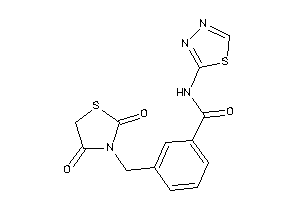 Image of 3-[(2,4-diketothiazolidin-3-yl)methyl]-N-(1,3,4-thiadiazol-2-yl)benzamide