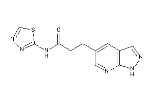 Image of 3-(1H-pyrazolo[3,4-b]pyridin-5-yl)-N-(1,3,4-thiadiazol-2-yl)propionamide
