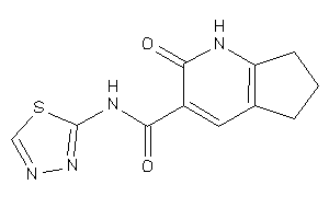 Image of 2-keto-N-(1,3,4-thiadiazol-2-yl)-1,5,6,7-tetrahydro-1-pyrindine-3-carboxamide