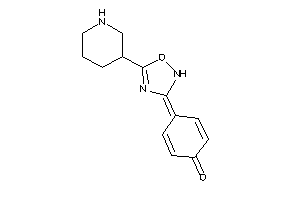 Image of 4-[5-(3-piperidyl)-1,2,4-oxadiazol-3-ylidene]cyclohexa-2,5-dien-1-one