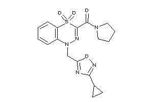 [1-[(3-cyclopropyl-1,2,4-oxadiazol-5-yl)methyl]-4,4-diketo-benzo[e][1,3,4]thiadiazin-3-yl]-pyrrolidino-methanone