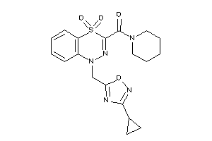 [1-[(3-cyclopropyl-1,2,4-oxadiazol-5-yl)methyl]-4,4-diketo-benzo[e][1,3,4]thiadiazin-3-yl]-piperidino-methanone