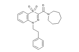 Azepan-1-yl-(4,4-diketo-1-phenethyl-benzo[e][1,3,4]thiadiazin-3-yl)methanone