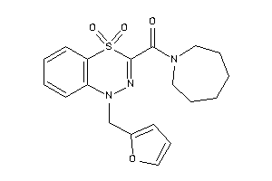 Azepan-1-yl-[1-(2-furfuryl)-4,4-diketo-benzo[e][1,3,4]thiadiazin-3-yl]methanone