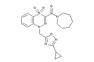 Azepan-1-yl-[1-[(3-cyclopropyl-1,2,4-oxadiazol-5-yl)methyl]-4,4-diketo-benzo[e][1,3,4]thiadiazin-3-yl]methanone