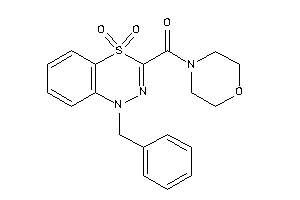 (1-benzyl-4,4-diketo-benzo[e][1,3,4]thiadiazin-3-yl)-morpholino-methanone