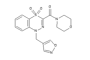 [1-(isoxazol-4-ylmethyl)-4,4-diketo-benzo[e][1,3,4]thiadiazin-3-yl]-morpholino-methanone