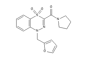 Image of [1-(2-furfuryl)-4,4-diketo-benzo[e][1,3,4]thiadiazin-3-yl]-pyrrolidino-methanone