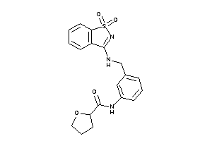 N-[3-[[(1,1-diketo-1,2-benzothiazol-3-yl)amino]methyl]phenyl]tetrahydrofuran-2-carboxamide