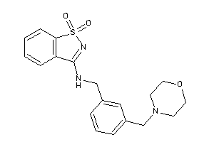 (1,1-diketo-1,2-benzothiazol-3-yl)-[3-(morpholinomethyl)benzyl]amine