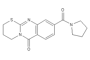 9-(pyrrolidine-1-carbonyl)-3,4-dihydro-2H-[1,3]thiazino[2,3-b]quinazolin-6-one