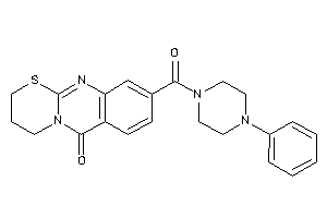 9-(4-phenylpiperazine-1-carbonyl)-3,4-dihydro-2H-[1,3]thiazino[2,3-b]quinazolin-6-one
