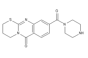 Image of 9-(piperazine-1-carbonyl)-3,4-dihydro-2H-[1,3]thiazino[2,3-b]quinazolin-6-one
