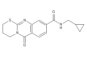 N-(cyclopropylmethyl)-6-keto-3,4-dihydro-2H-[1,3]thiazino[2,3-b]quinazoline-9-carboxamide