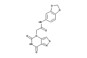 N-(1,3-benzodioxol-5-yl)-2-(5,7-diketoisothiazolo[4,3-d]pyrimidin-4-yl)acetamide