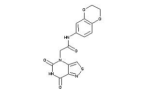 N-(2,3-dihydro-1,4-benzodioxin-6-yl)-2-(5,7-diketoisothiazolo[4,3-d]pyrimidin-4-yl)acetamide