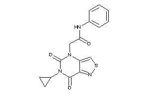 2-(6-cyclopropyl-5,7-diketo-isothiazolo[4,3-d]pyrimidin-4-yl)-N-phenyl-acetamide