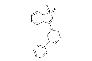 3-(2-phenylmorpholino)-1,2-benzothiazole 1,1-dioxide